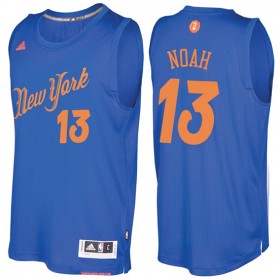 Maillot Navidad 2016 Joakim Noah Knicks 13 Bleu