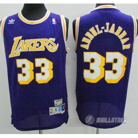 Maillot Los Angeles Lakers retro abdul-jabbar #33 Violet