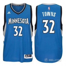 Maillot Minnesota Timberwolves Towns #32 Bleu
