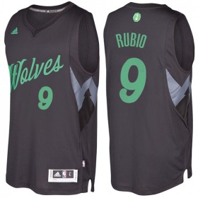 Maillot Navidad 2016 Ricky Rubio Timberwolves 9 Noir