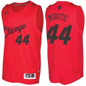 Maillot Navidad 2016 Nikola Mirotic Bulls 44 Rouge