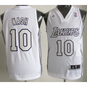 Maillot Nash Los Angeles Lakers #10 Blanc