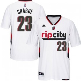 Maillot Manche Courte Blazers Crabbe 23 Blanc