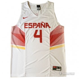 Maillot  Pau Gasol Espana 2014 #4 Blanc
