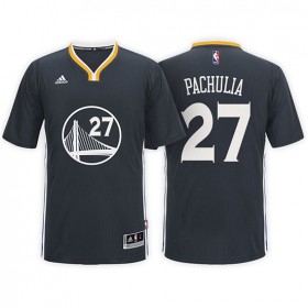Maillot Manga Corta Warriors Pachulia 27 Noir