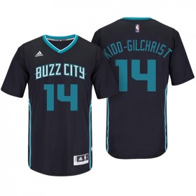 Maillot Manga Cort Michael Kidd gilchrist Hornets 14 Noir