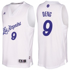 Maillot Navidad 2016 Luol Deng Lakers 9 Blanc