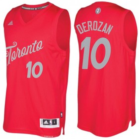 Maillot Navidad 2016 Demar Derozan Raptors 10 Rouge