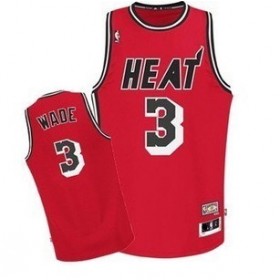 Maillot retro de Rouge Wade Miami Heat Revolution 30