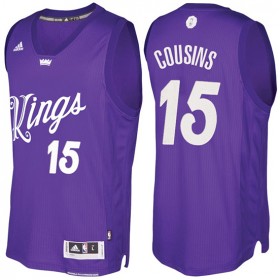 Maillot Navidad 2016 Demarcus Cousins Kings 15 Violet