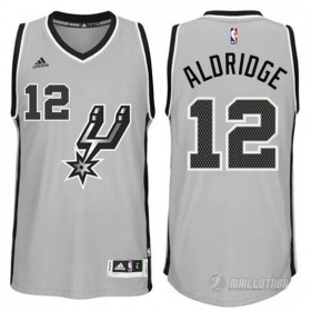 Maillot San Antonio Spurs Aldridge #12 Gris