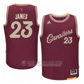 Maillot Cleveland Cavaliers James No?l #23 Rouge