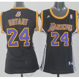 Maillot Femme de Bryant Los Angeles Lakers #24 Noir