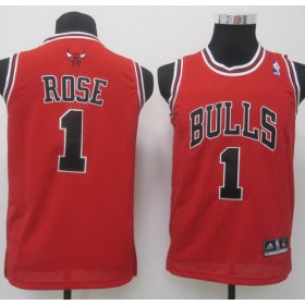 Maillot Enfant de Rose Chicago Bulls #1 Rouge