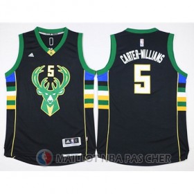 Maillot  Noir Carter Williams Milwaukee Bucks Revolution 30