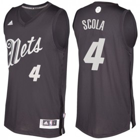 Maillot Navidad 2016 Luis Scola Nets 4 Noir