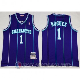Maillot NBA Bogues Charlotte Hornets Pourpre