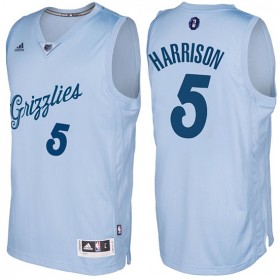 Maillot Navidad 2016 Andrew Harrison Grizzlies Claro 5 Bleu