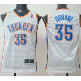 Maillot Enfant de Durant Oklahoma City Thunder #35 Blanc