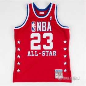 Maillot de Jordan Toutes les etoiles  All Star NBA 1989 Rouge
