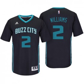 Maillot Manga Cort Marvin Williams Hornets 2 Noir