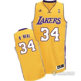 Maillot Jaune O neal Los Angeles Lakers Revolution 30