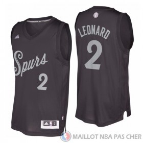 Maillot Leonaro San Antonio Spurs Noel #2 Noir