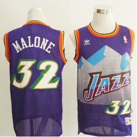 Maillot Retro Jazz Malone 32 Pourpre