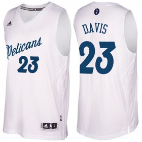 Maillot Navidad 2016 Pelicans Anthony Davis 23 Blanc