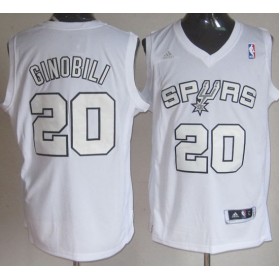 Maillot Ginobili San Antonio Spurs #20 Blanc
