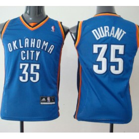 Maillot Enfant de Durant Oklahoma City Thunder #35 Bleu