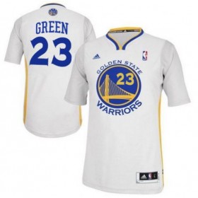 Maillot Manche Courte Warriors Green 23 Blanc