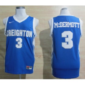 Maillot McDermott Creighton Bluejays #3 Bleu