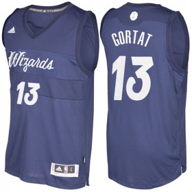 Maillot Navidad 2016 Marcin Gortat Wizards 13 Bleu