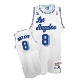 Maillot Retro Lakers Bryant 8 Blanc
