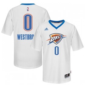Maillot Manche Courte Thunder Westbrook 0 Blanc