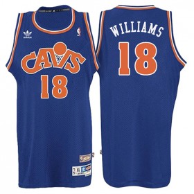 Maillot Retro 2008 Cavaliers Williams 18 Bleu
