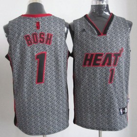 Maillot Bosh Miami Heat #1 Static Fashion