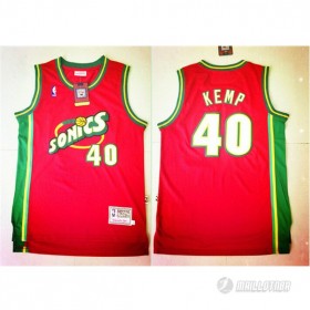 Maillot Seattle Supersonics Kemp #40 Rouge