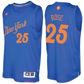 Maillot Navidad 2016 Derrick Rose Knicks 25 Bleu