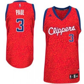 Maillot Crazy Light Leopard Clippers Paul 3 Rouge