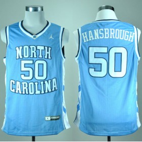 Maillot Hansbrough North Carolina Tar Heels #50 Bleu