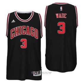 Maillot Bulls Wade Los Jugadores #3 Noir