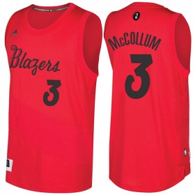 Maillot Navidad 2016 C.J. Mccollum Blazers 3 Rouge