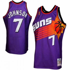 Maillot Retro Suns Johnson 7 Pourpre