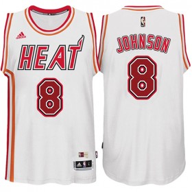 Maillot Retro Heat Johnson 8 Blanc