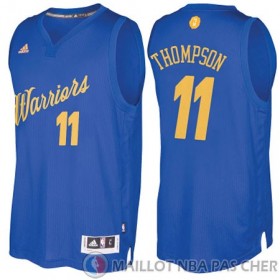 Maillot Thompson Golden State Warriors Noel #11 Bleu