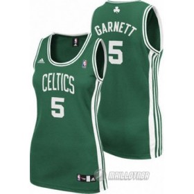 Maillot Femme de Garnett Boston Celtics #5 Verte