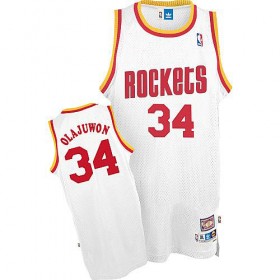 Maillot Houston Rockets Olajuwon #34 Blanc