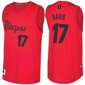 Maillot Navidad 2016 Ed Davis Blazers 17 Rouge